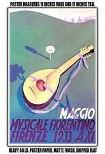 11x17 POSTER - 1933 Maggio Musicale Friorentino Florence