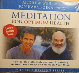 Andrew Weil Jon Kabat-Zinn Ph.D. Meditation for Optimum Health: How To Audio CD - Picture 1 of 1
