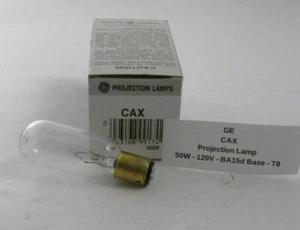GE CAX Projection Lamp - 50W - 120V - BA15d Base - T8 - Prepaid Shipping - Picture 1 of 3