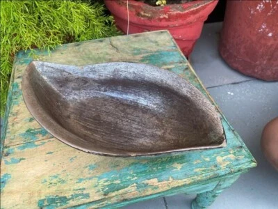 Hermosa olla para servir frutas de latón antigua de colección hecha en Japón Foto 1 de 4