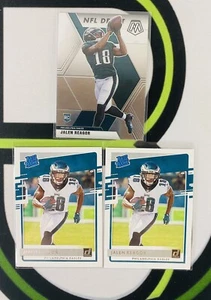 Jalen Reagor 2020 Donruss Rated Rookie Philadelphia Eagles Base Lot NFL Debut - Picture 1 of 1