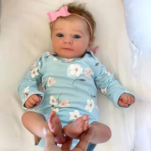 New 19Inches Finished Reborn Baby Dolls Felicia Realistic Adorable Newborn Girl - Picture 1 of 5