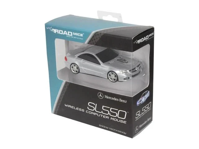 Mercedes Benz SL550 Silver 2.4GHz Wireless Optical Scroll Mouse - Изображение 1 из 4