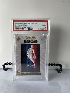 Allen Iverson PSA 2023 Presidents Choice Solitaire Game Used Logo Man Patch 1/1