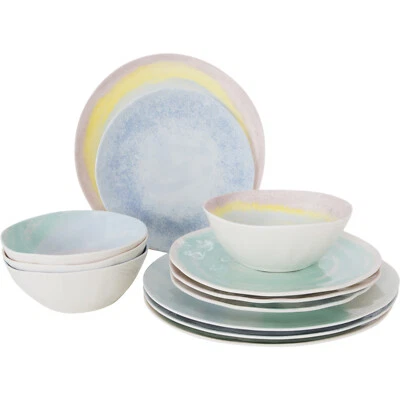 BO-CAMP Melamin Geschirr Set Barfleur Camping Essgeschirr Reise Picknick Teller - Bild 1 von 4