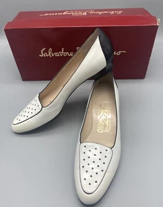 Salvatore Ferragamo shoes. White and Black Spectators , Size 6.5 AAAA - Picture 1 of 10