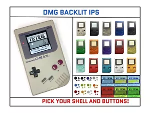 Nintendo Game Boy Original DMG V5 PRO IPS Backlight System PICK YOUR COLOR! - Picture 1 of 23