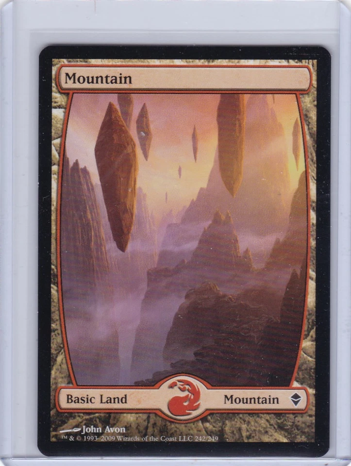 Mountain (242) - Full Art Zendikar Regular