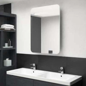 LED Bathroom Mirror Cabinet Shining White 23.6"x4.3"x31.5" vidaXL - Picture 1 of 7