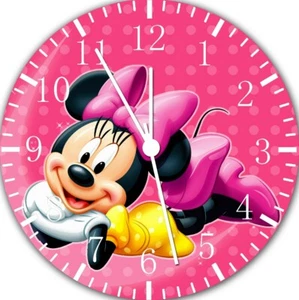 Disney Minnie Mouse Wall Clock E123 Personalized option with adding name - Picture 1 of 3