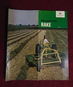 1960 Vintage John Deere Ground Driven and PTO Rakes Sales Brochure Farming Agri - Picture 1 of 8