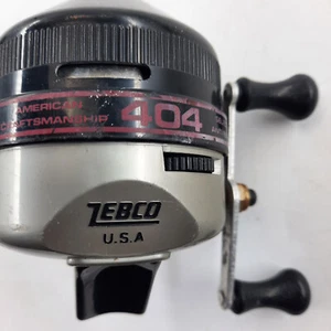 Carrete para principiantes Zebco Zebco 404 artesanía americana hecho para piezas de alta resistencia - Imagen 1 de 9