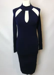 Vestido ceñido al cuerpo azul oscuro para damas Guess Marciano talla 42 - Imagen 1 de 9
