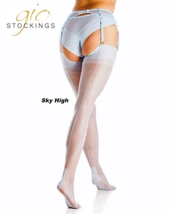 Medias Gio totalmente a la moda - SKY HIGH talla 9,5 - edición limitada de nailonz - Imagen 1 de 3