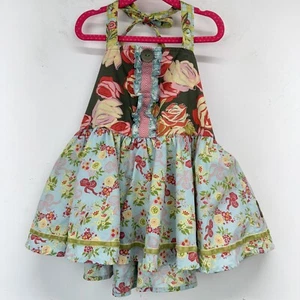 Matilda Jane size 8 Girls Serendipity Floral Bowie Roundabout Halter Top - Picture 1 of 9