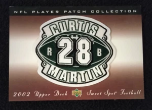 CURTIS MARTIN 2002 UPPER DECK SWEET SPOT NFL PLAYER PATCH COLLECTION NY JETS - Picture 1 of 5