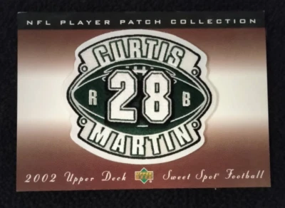 CURTIS MARTIN 2002 UPPER DECK SWEET SPOT NFL PLAYER PATCH COLLECTION NY JETS - Image 1 of 4