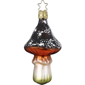 Christbaumschmuck Glas Fliegenpilz Weihnachtskugeln Weihnachtsbaumschmuck Wald - Bild 1 von 1