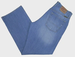 LUCKY BRAND Dungarees Jeans Size 34 R (34x31.5) Straight Medium Blue Wash Cotton - Picture 1 of 12