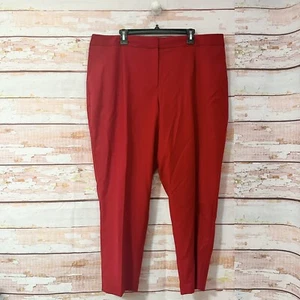 Talbots Italian Flannel Heritage Pants NEW Size 22WP Petite Red Wool $149 - Picture 1 of 10
