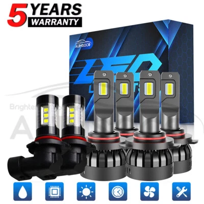 Комплект из 6 светодиодных фар дальнего/ближнего света + противотуманных фар для Mazda CX-9 2007-2010 2011 2012 - Изображение 1 из 4