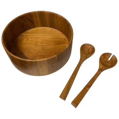 Member's Mark Acacia Wood Salad Bowl with Servers - Image 1 of 3