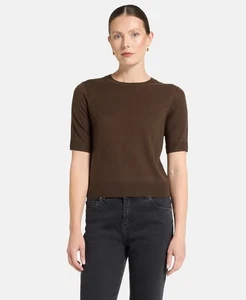 NEW Vince Argan Wool Blend Short Sleeve Pullover Sweater Sz S NWT $268 - Picture 1 of 13