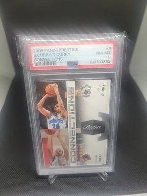 2009-10 Panini Prestige Connect #9 Стивен Карри Dell дебютант PSA 8 класса карта - Изображение 1 из 2
