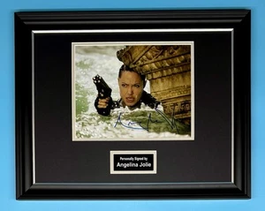 Angelina Jolie Signed Photo Framed & COA Lara Croft : Tomb Raider Poster Auto - Picture 1 of 9