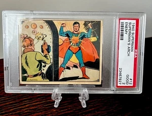 1940 superman gum #12 arch enemy lex luthor 1st appearance RC PSA 2 RARE ROOKIE - Picture 1 of 3