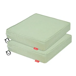 22x22 Outdoor Cushions for Patio Furniture, weather-resistant 22x22x3 Lt. Green - Picture 1 of 7