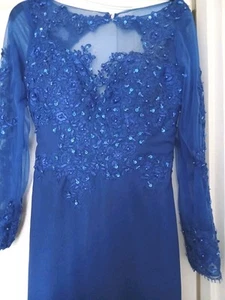 Stunning Royal Blue Prom/Occasion Dress Size 8. - Picture 1 of 7