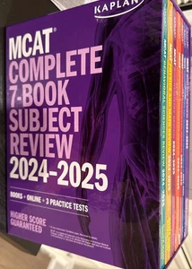 Kaplan MCAT Complete 7-Book Subject Review 2024-2025, Set Includes Books - Picture 1 of 2
