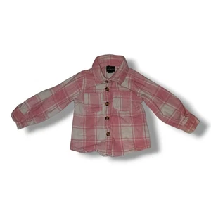 Mädchen My Destiny rosa & weiß Flanellhemd mit Knopfleiste. Größe 4 - Bild 1 von 9