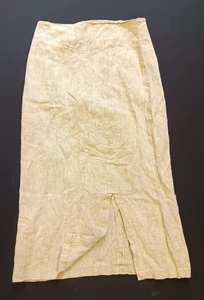 FLAXXXS Elegant Canvas Maxi Skirt Size M Top Natural - Imagen 1 de 6
