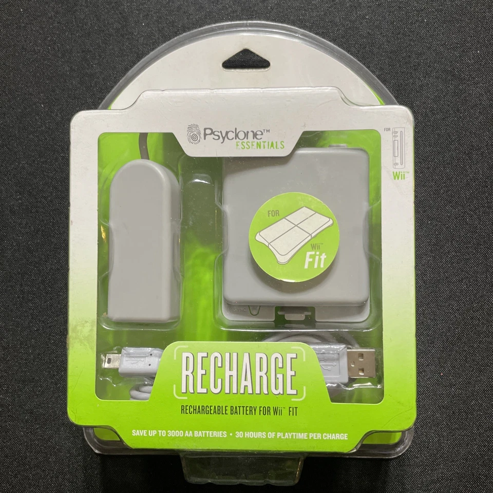 Wii Fit Rechargeable Battery Psyclone Essentials #PSE6504 NEW - Image 1 of 4