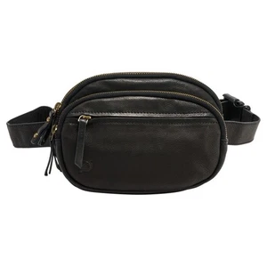 Born Dariel Gürteltasche Leder mit mehreren Fächern SCHWARZ - Bild 1 von 4