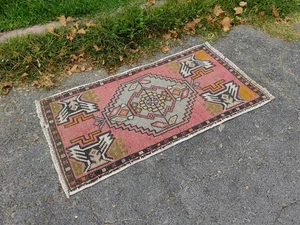 Vintage Hand Knotted Oushak runner ,Turkish Runner rug wool runner boho runner - Picture 1 of 14