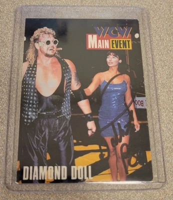 Tarjeta de lucha libre del evento principal de Diamond Dallas Page firmada 1995 Cardz WCW #52 AUTO Foto 1 de 3