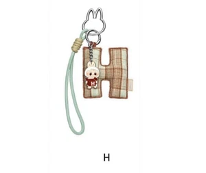 PopMart MONSTERS LABUBU Pin for Love Keychain Pendant The LETTER H Bag Charm - Picture 1 of 12