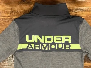 Under Armour Jungen Viertelreißverschluss grau lockere Passform Pullover, Jugend Medium - Bild 1 von 8