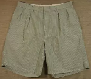 Men's Ralph Lauren POLO Golf SEERSUCKER bermuda shorts 34 green - Picture 1 of 3
