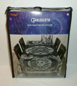 Celestial Tablecloth Spirit Halloween Occult Goth Altar Eye Sun Moon Witch Decor - Picture 1 of 3