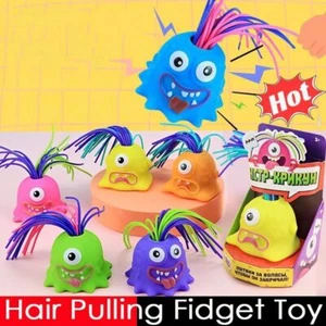 Funny Stress Relief Screaming Monster Pull Its Hair Toy Kids Adults Xmas Gift TK - Picture 1 of 26