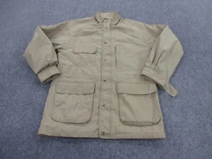 Eddie Bauer Jacket Men M Vintage Wool Lined Coat Safari Farm Barn Outdoors Adult - Picture 1 of 12