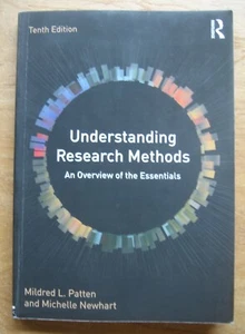 Understanding Research Methods 10/ed (Patten/Newhart) paperback book - Picture 1 of 1