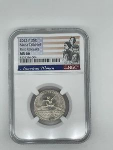 2023 P PHILADELPHIA MARIA TALLCHIEF AMERICAN WOMEN AWQ NGC MS66 FIRST RELEASES - Picture 1 of 3
