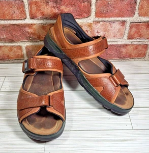 Sandalias Mephisto Shark Fit UE Talla 46 Cuero Marrón EE. UU. 12 Ajustable Comodidad - Imagen 1 de 9