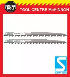 SUTTON TOOLS 240mm WOOD / TREE PRUNING BLADE FOR RECIPROCATING SAW – 2-PACK - Bild 1 von 2