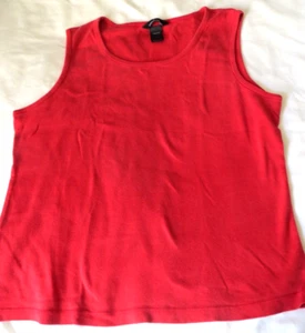 Moda International ~ Tanktop ~ Damen Large ~ rot ~ Baumwolle - Bild 1 von 4